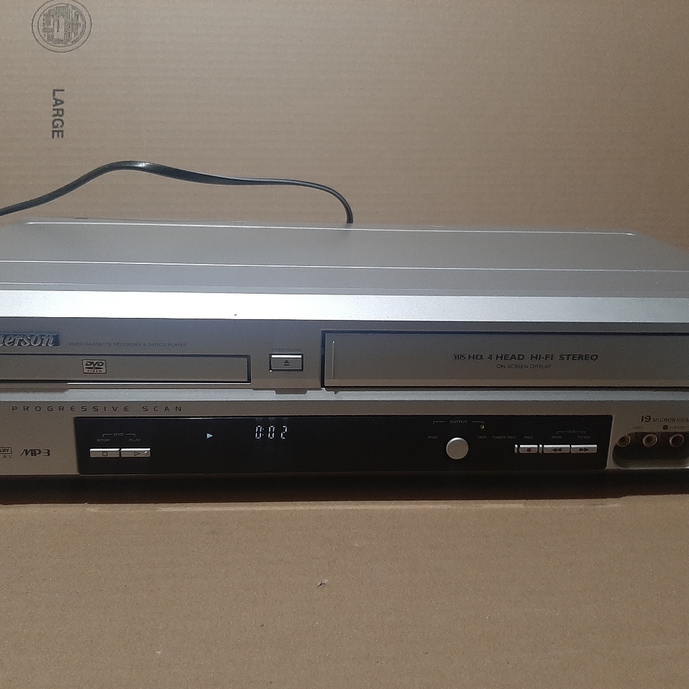 Emerson CEDV80DP Dvd/Vhs Combo Tested No Remote